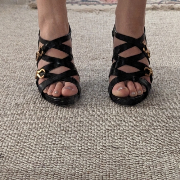 Cole Haan x Nike Air Collaboration Horsebit Slingback Leather Heel - Picture 11 of 12